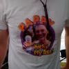 Doug unvails a new shirt @ the bash